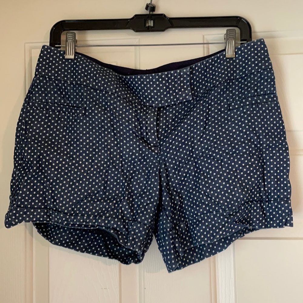 Outback Red polkadot denim shorts. Size 8.